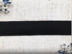Резинка вязаная, ш. 3,5 см, чёрный