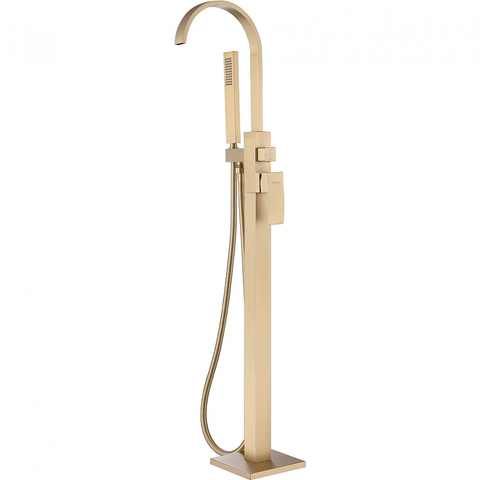 Abber Wasserfall AF8615G Смеситель напольный, цвет: золото матовое