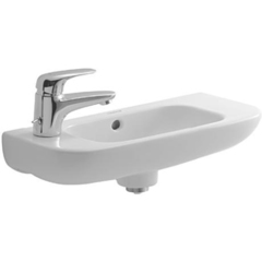 Duravit D-Code Раковина для рук с перел., с 1 отв. под смес. слева, 500x220мм, Цвет: Белый 7065000092 фото