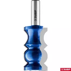 ЗУБР 32 x 57 мм, хвостовик 12 мм, фреза кромочная фигурная №8, Профессионал (28719-32)