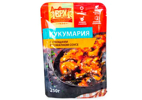 Кукумария с овощами в томатном соусе ВРК, 250г