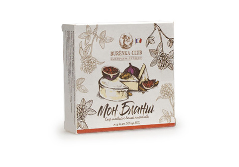 Сыр Мон бланш с белой плесенью Burenka Club, 125г