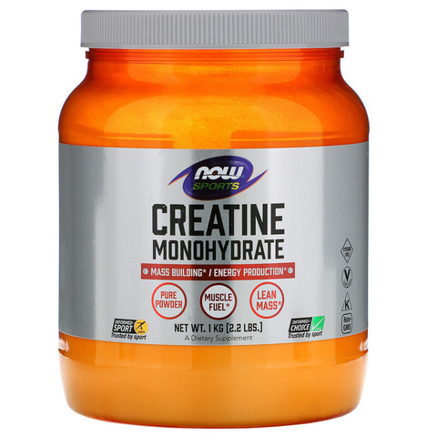 Now Foods, Sports, моногидрат креатина, 1 кг (2,2 фунта)