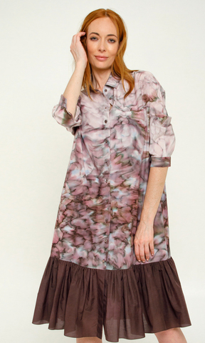 Шелковое платье - халат батик