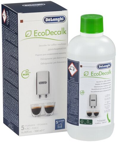 купить Жидкость для эко-декальцинации кофемашин DeLonghi EcoDecalk, 500 мл