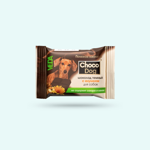 Veda Choco Dog лакомство для собак шоколад молочный с инулином 1 шт 15 г