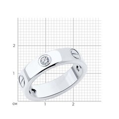 94-110 Кольцо LOVE из серебра 925 пробы в стиле CARTIER