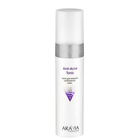 Тоник для жирной проблемной кожи Anti-Acne Tonic, 250 мл, ARAVIA Professional