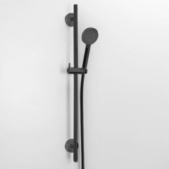 Almar E144065.AB Душевой гарнитур: ручная лейка Posh, шланг 150 см, штанга 100 см, цвет черный металл брашированный PVD фото