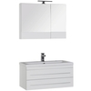 Aquanet 212866 Тумба с раковиной Aquanet Верона 90 белый (подвесная 2 ящика) (212866)