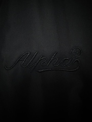 Бомбер Alpha Industries MA-1 Oxford Logo Black (Черный)