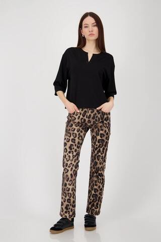 Monari Свитшот из вискозы Eco Vero, украшенный деталью из страз