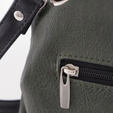 Сумка Саломея 278 македония оливковый + черный