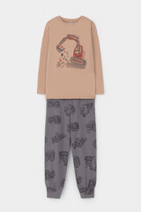 пижама  для мальчика  К 1606/кунжут,дорожная техника