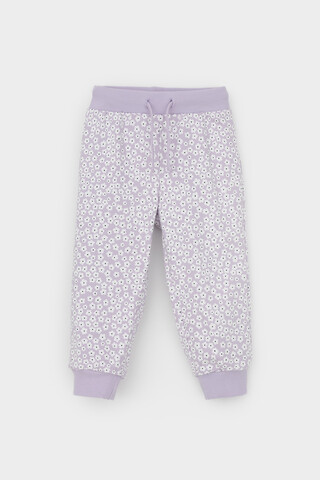 брюки  для девочки  КР 400720/лепесток орхидеи,ромашки к451