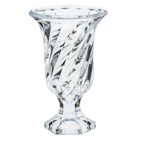 Ваза стеклянная (Высота 18,5 см) - Прозрачный - купить