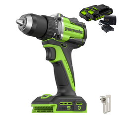 Дрель-шуруповерт Greenworks DD560 24V (30/60Нм) аккумуляторная, с АКБ 2×2 А/ч и ЗУ