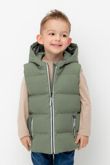 жилет  для мальчика  ВК 35018/4 ГР (98-128)