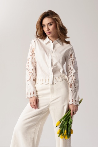 Рубашка с кружевом