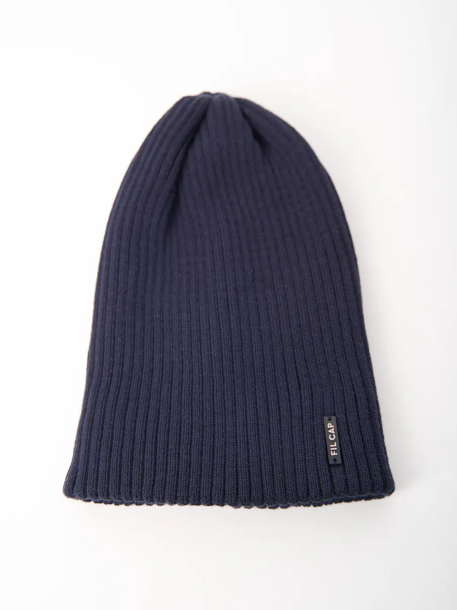 Шапка осенняя бини вязаная зима