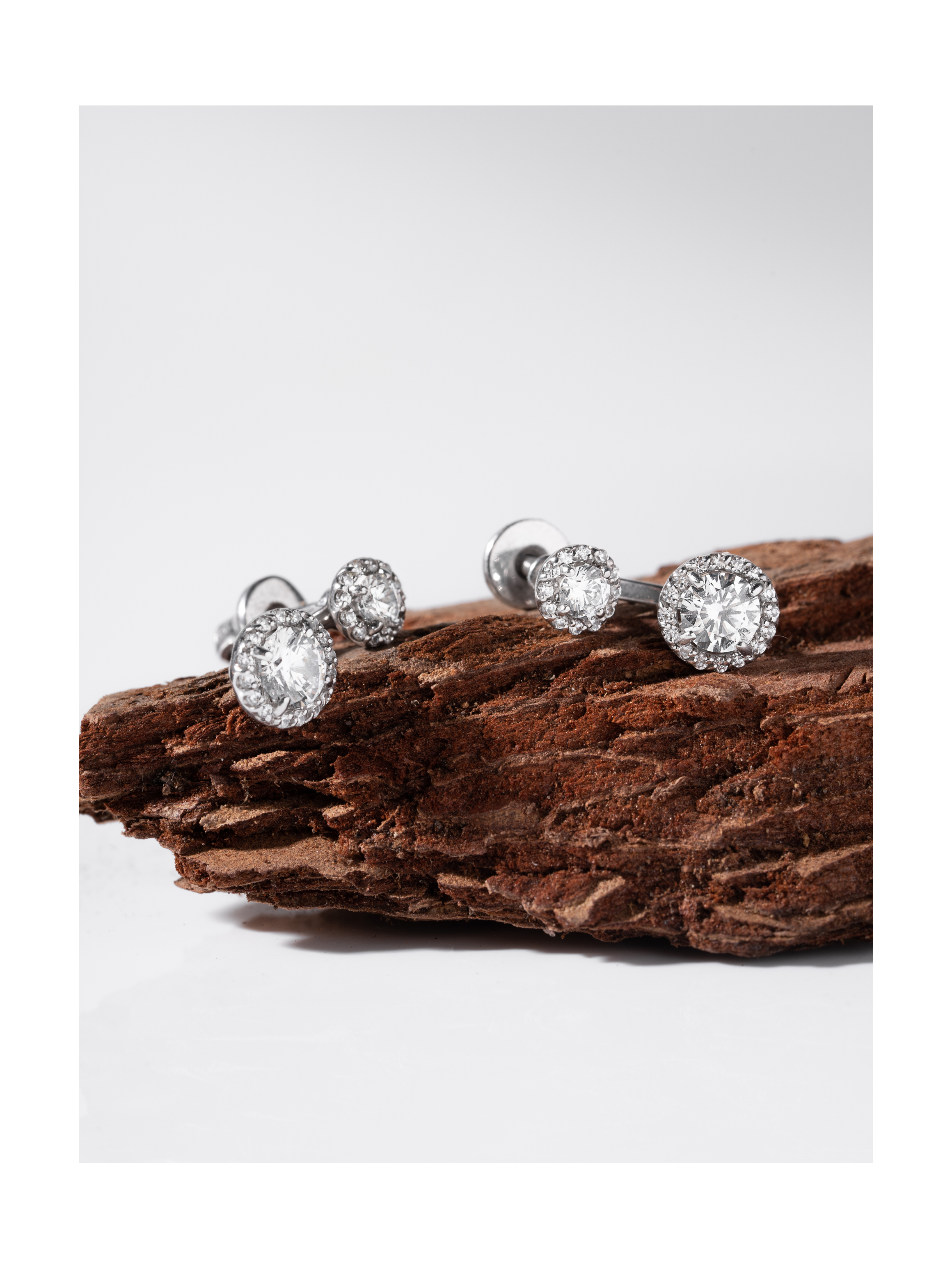 Серьги 2-в-1 Винтаж округлые