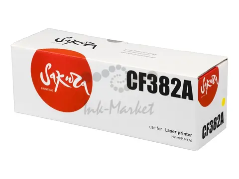 Картридж Sakura CF382A (312A) для HP, желтый, 2700 к.