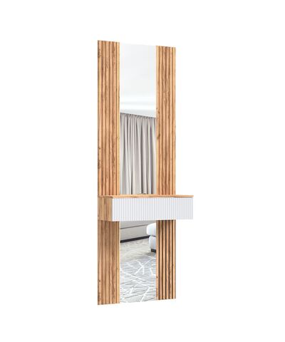 Марвэл Тумба с зеркалом (Браш Вайт, Дуб Крафт)