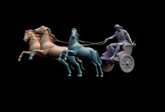 Силиконовый молд № 0205 Колесница большая