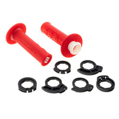 Грипсы (ручки руля) NIBBI Lock-on красный 4 и 2-х тактных (SOFT)