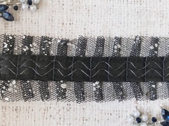 Тесьма текстиль рюш капрон, ш. 4 см.