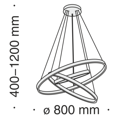 Подвесной светильник Technical Rim MOD058PL-L100B4K