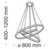 Подвесной светильник Technical Rim MOD058PL-L100B4K