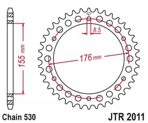 Звезда ведомая JTR2011 45