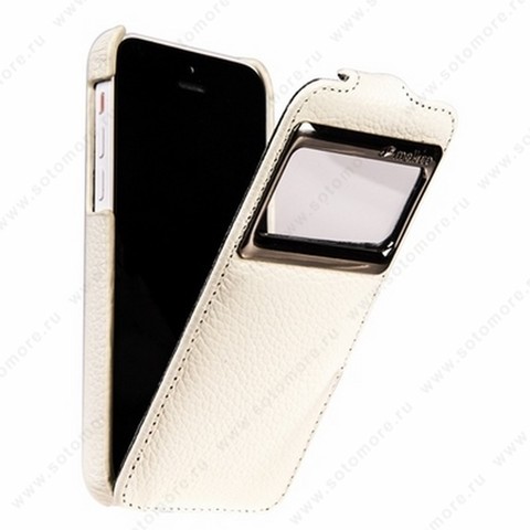 Чехол-флип Melkco для iPhone SE/ 5s/ 5C/ 5 Leather Case Jacka ID Type (White LC)