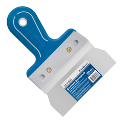 12-9-015 Шпатель фасадный прямой, нержавеющая сталь 0,6мм, двухкомпонентная литая рукоятка, 150мм (РемоКолор)