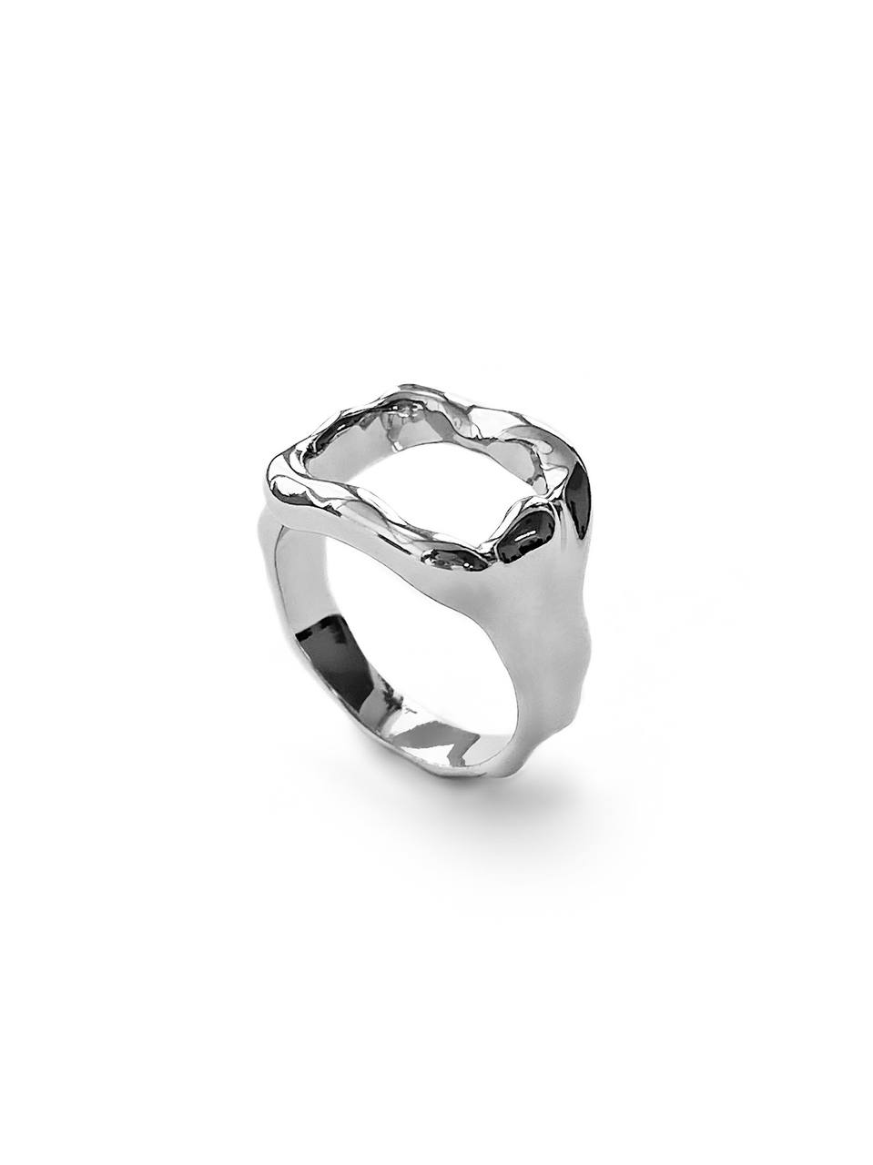 Серебряное кольцо-печатка 