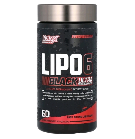 Nutrex research, LIPO-6 Black, ультраконцентрат, 60 капсул