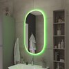 Cezares CZR-SPC-ELS-550-1050-RGB-TCH ELLISSE Зеркало с контурной разноцветной подсветкой RGB и сенсорным выключателем, CZR-SPC-ELS-550-1050-RGB-TCH, 12V, 220-240V, 550x1050