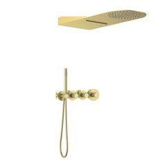 Timo SX-2350/17SM Душевая система встроенная с термостатом Timo Saona SX-2350/17SM золото матовое фото