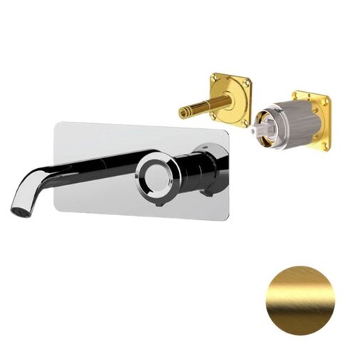 Remer Element ET15KBBG Смеситель для раковины, золото брашированное
