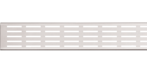 Решетка для дренажного желоба 100 мм, оцинкованная сталь, арт. ADZ-R121 AlcaPlast