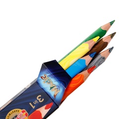 Карандаши многоцветные KOH-I-NOOR jumbo MAGIC 3408, 6шт, трехгранные