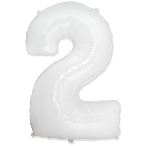 Цифра «2» белая