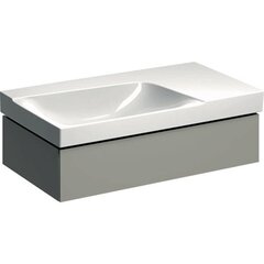 Шкафчик для раковины Geberit Xeno² с полкой, с одним выдвижным ящиком: B=88см, H=22см, T=46.2см, Серый / Матовое покрытие фото