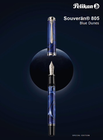 Ручка шариковая Pelikan Souverän® K805 Blue Dunes (813440)