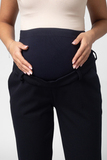 Утепленные брюки для беременных 13134 синий