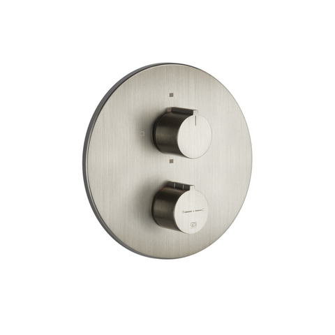 Gessi 38777#149 Gessi Emporio Via tortona Внешние части для термостатического смесителя на 2 позиции, цвет: Finox Brushed Nickel