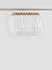 Боди с длинным рукавом для малышей Next 470-415, 10 шт., Белый