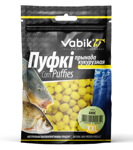 Приманка Vabik CORN PUFFIES XXL Анис ( заказ от 5 шт) 6-8 мм