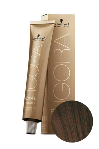 Краситель для волос Igora Absolute 4-60 Средний коричневый шоколадный натуральный Schwarzkopf Professional, 60 мл